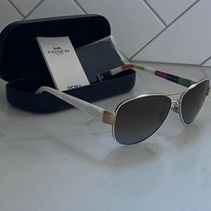 Coach aviator sunglasses